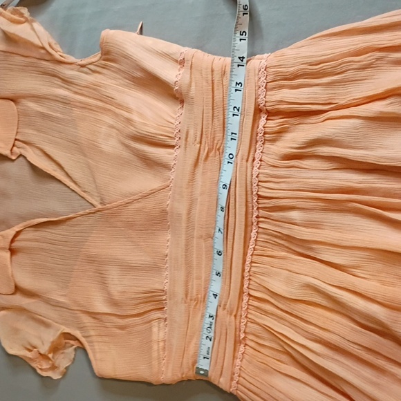 Elegant Sweetheart Peach Dress by Antonio Melani - Picture 11 of 12